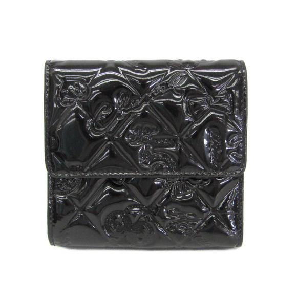 CHANEL Authentic Black Leather Wallet